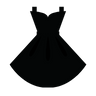 Icono de vestido de noche